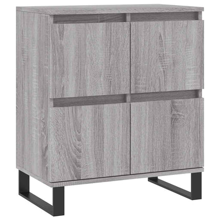 skænk 60x35x70 cm konstrueret træ grå sonoma-eg