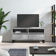tv-bord 100x34,5x44,5 cm konstrueret træ betongrå