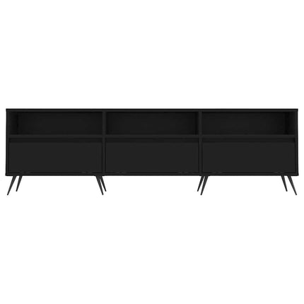 tv-bord 150x30x44,5 cm konstrueret træ sort