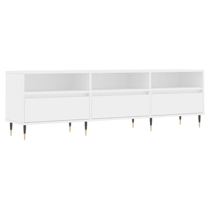 tv-bord 150x30x44,5 cm konstrueret træ hvid