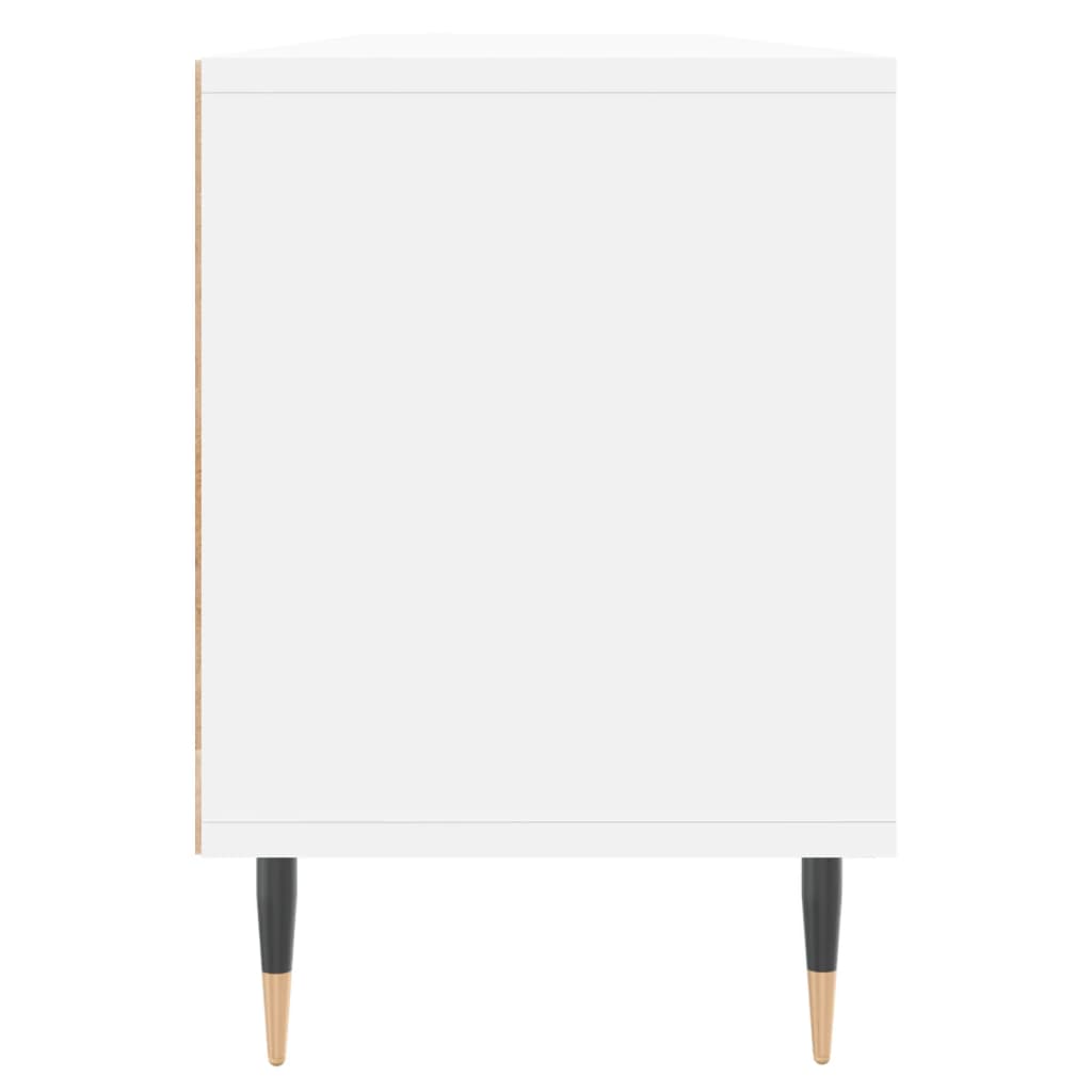 tv-bord 150x30x44,5 cm konstrueret træ hvid