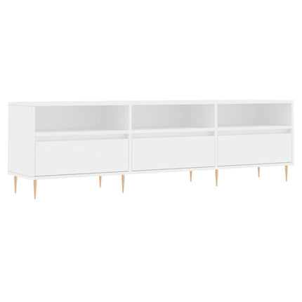 tv-bord 150x30x44,5 cm konstrueret træ hvid