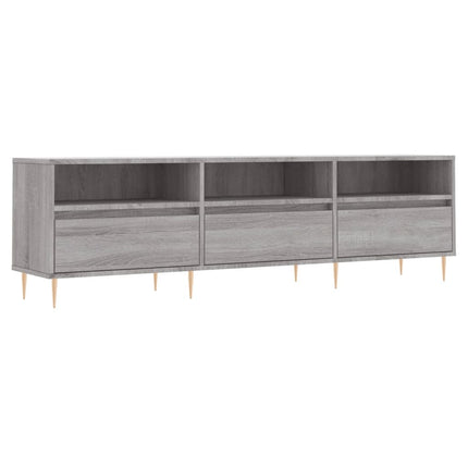 tv-bord 150x30x44,5 cm konstrueret træ grå sonoma-eg