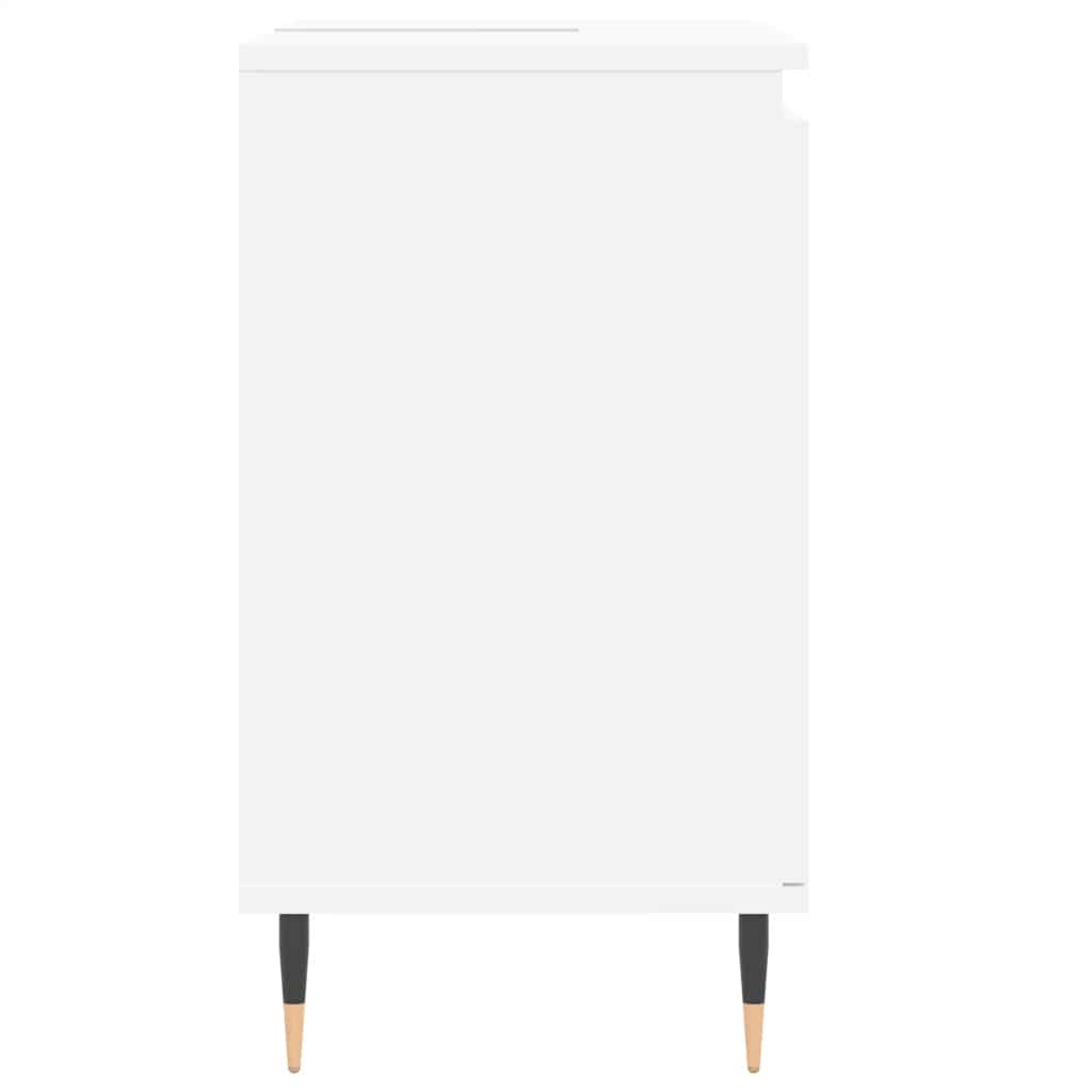 badeværelsesskab 58x33x60 cm konstrueret træ hvid