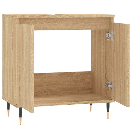 badeværelsesskab 58x33x60 cm konstrueret træ sonoma-eg