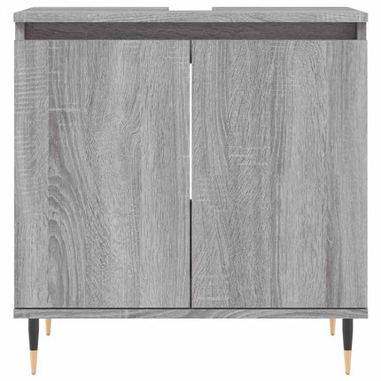badeværelsesskab 58x33x60 cm konstrueret træ grå sonoma-eg