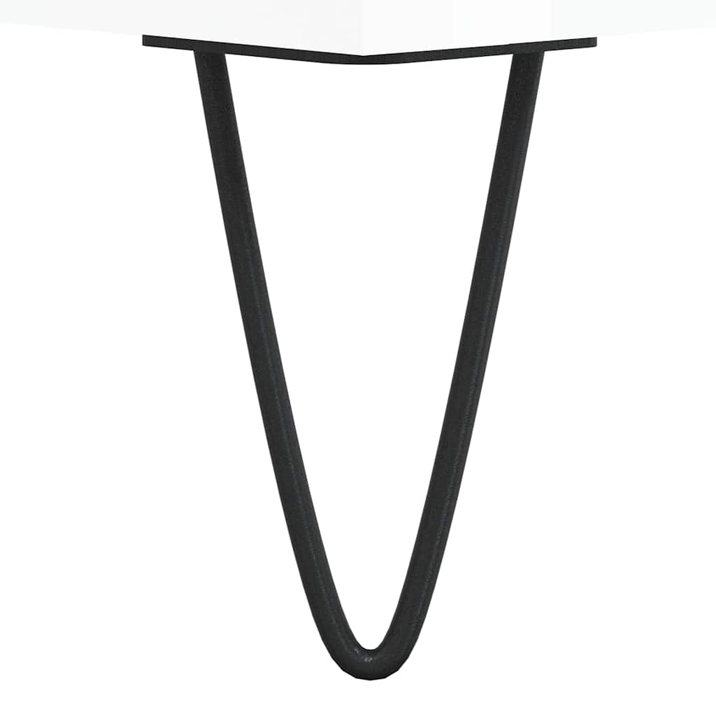 badeværelsesskab 58x33x60 cm konstrueret træ hvid højglans