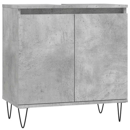 badeværelsesskab 58x33x60 cm konstrueret træ betongrå
