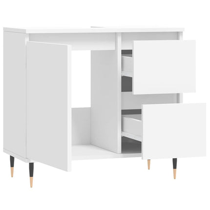 badeværelsesskab 65x33x60 cm konstrueret træ hvid
