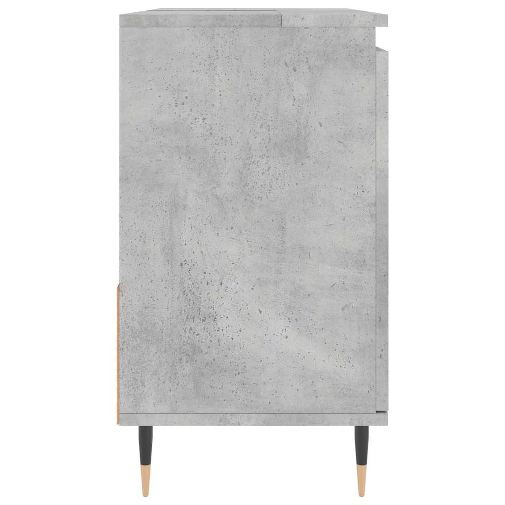 badeværelsesskab 65x33x60 cm konstrueret træ betongrå