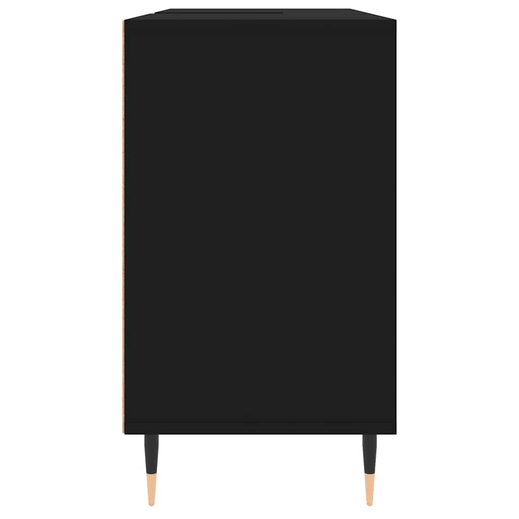 badeværelsesskab 80x33x60 cm konstrueret træ sort
