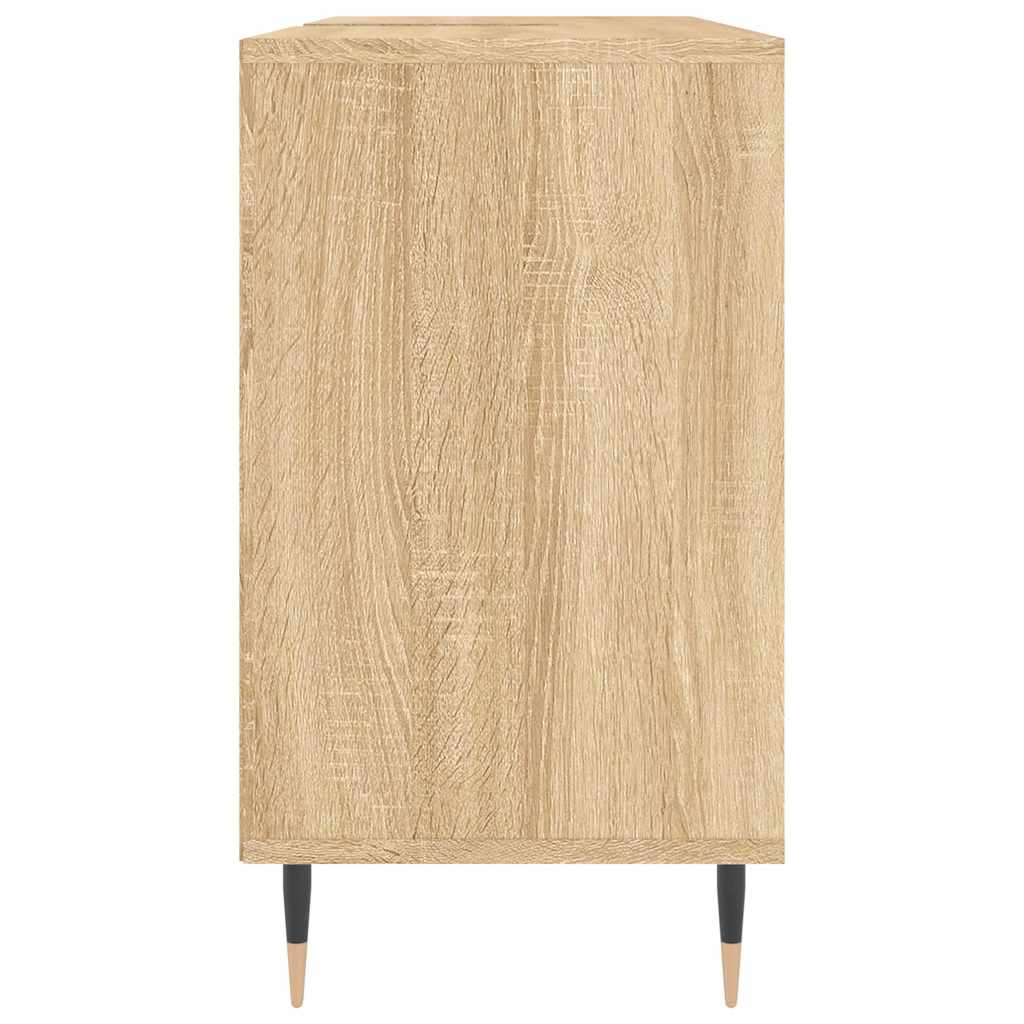 badeværelsesskab 80x33x60 cm konstrueret træ sonoma-eg