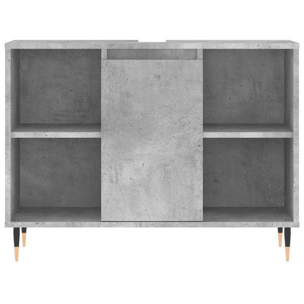 badeværelsesskab 80x33x60 cm konstrueret træ betongrå