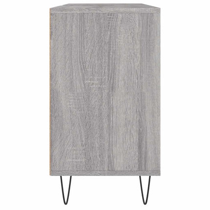 badeværelsesskab 80x33x60 cm konstrueret træ grå sonoma-eg