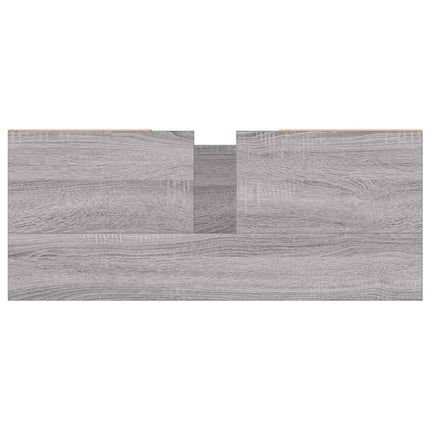 badeværelsesskab 80x33x60 cm konstrueret træ grå sonoma-eg