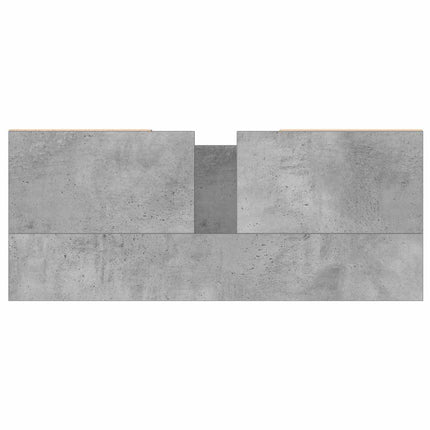badeværelsesskab 80x33x60 cm konstrueret træ betongrå