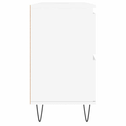 badeværelsesskab 80x33x60 cm konstrueret træ hvid