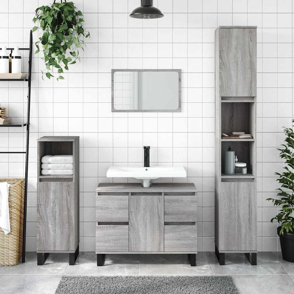 badevrelsesskab 80x33x60 cm konstrueret tr gr sonoma-eg