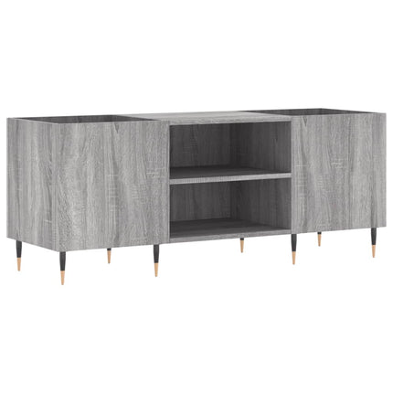 vinylskab 121x38x48 cm konstrueret træ grå sonoma-eg