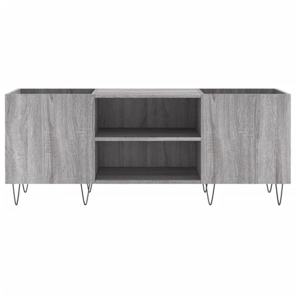 vinylskab 121x38x48 cm konstrueret træ grå sonoma-eg