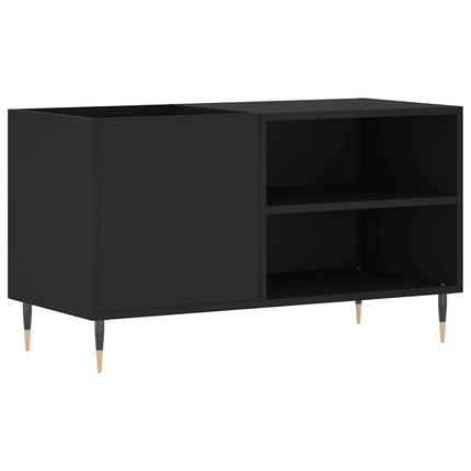 vinylskab 85x38x48 cm konstrueret træ sort