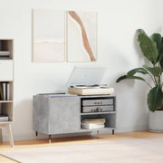 vinylskab 85x38x48 cm konstrueret træ betongrå