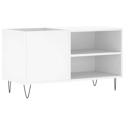 vinylskab 85x38x48 cm konstrueret træ hvid