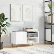vinylskab 85x38x48 cm konstrueret træ hvid højglans