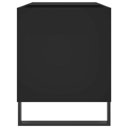 vinylskab 85x38x48 cm konstrueret træ sort