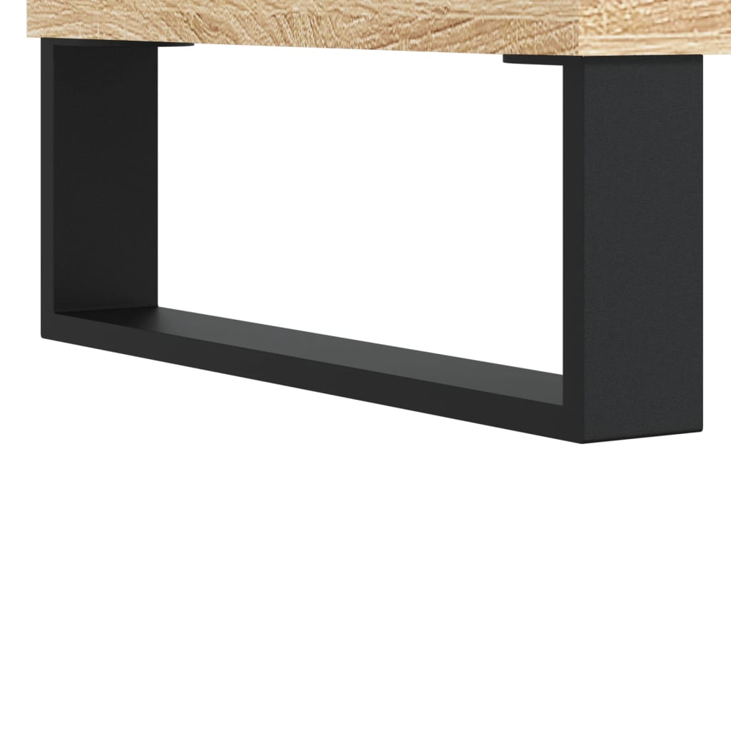 vinylskab 85x38x48 cm konstrueret træ sonoma-eg