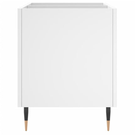 vinylskab 74,5x38x48 cm konstrueret træ hvid