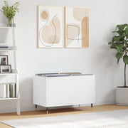 vinylskab 74,5x38x48 cm konstrueret træ hvid