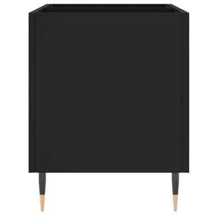 vinylskab 74,5x38x48 cm konstrueret træ sort