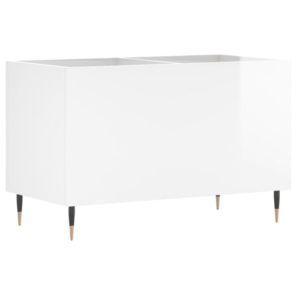 vinylskab 74,5x38x48 cm konstrueret træ hvid højglans
