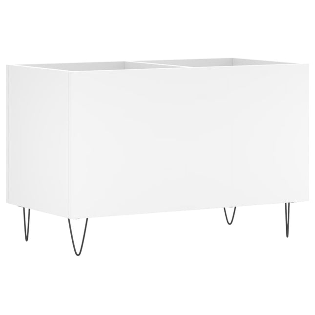 vinylskab 74,5x38x48 cm konstrueret træ hvid
