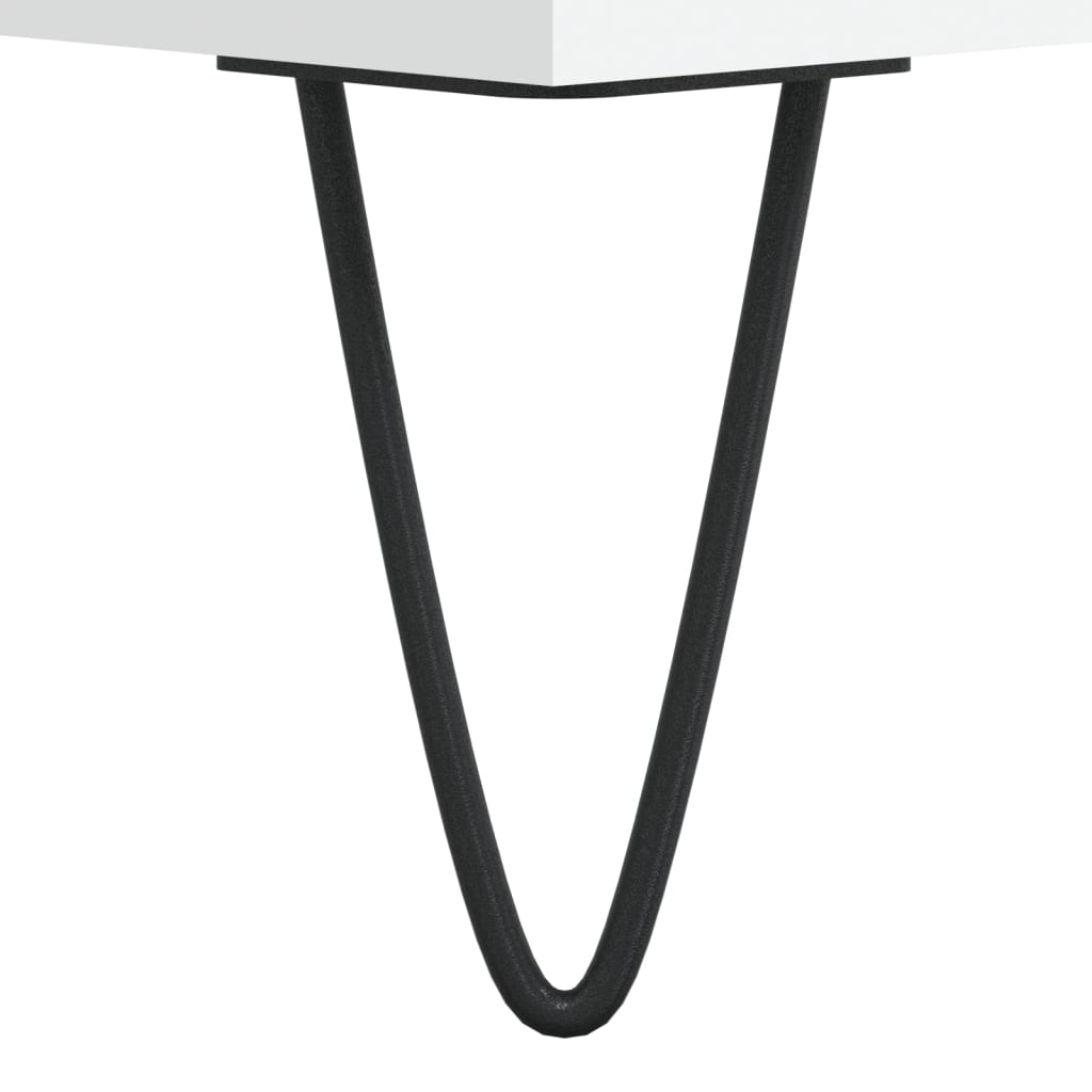 vinylskab 74,5x38x48 cm konstrueret træ hvid