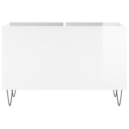 vinylskab 74,5x38x48 cm konstrueret træ hvid højglans