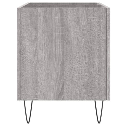 vinylskab 74,5x38x48 cm konstrueret træ grå sonoma-eg