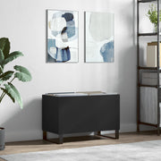 vinylskab 74,5x38x48 cm konstrueret træ sort