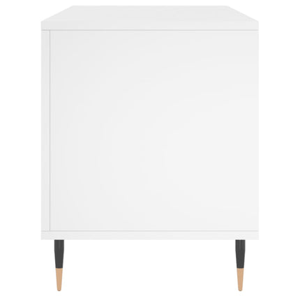 vinylskab 100x38x48 cm konstrueret træ hvid
