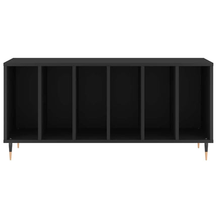 vinylskab 100x38x48 cm konstrueret træ sort