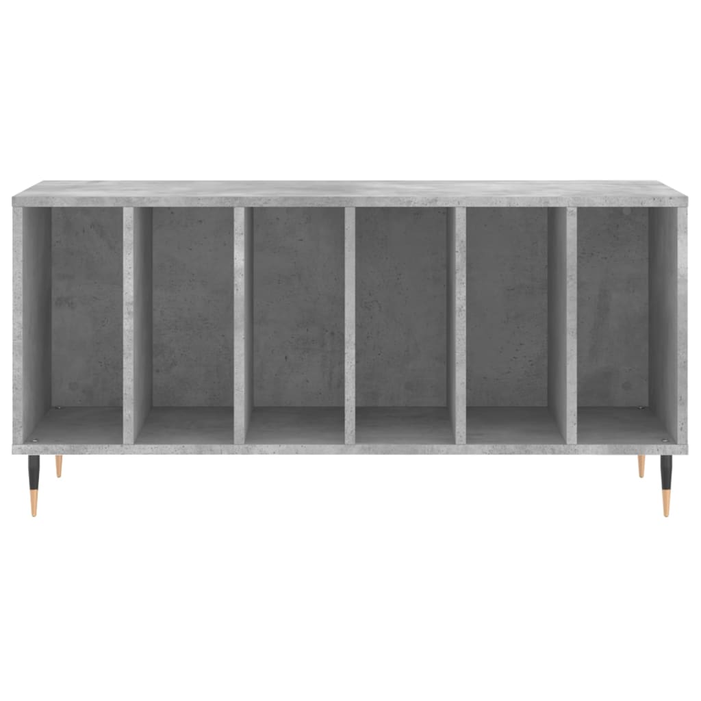 vinylskab 100x38x48 cm konstrueret træ betongrå