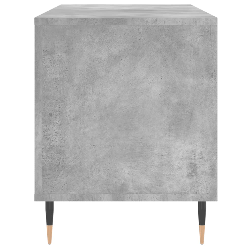 vinylskab 100x38x48 cm konstrueret træ betongrå