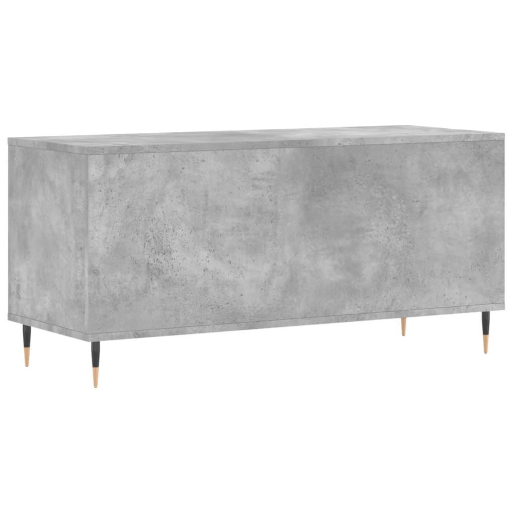 vinylskab 100x38x48 cm konstrueret træ betongrå