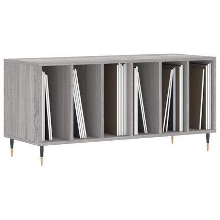 vinylskab 100x38x48 cm konstrueret træ grå sonoma-eg