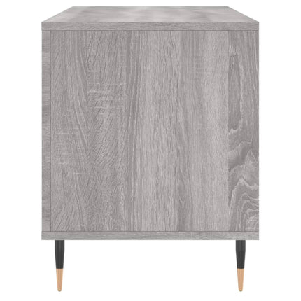 vinylskab 100x38x48 cm konstrueret træ grå sonoma-eg