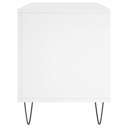 vinylskab 100x38x48 cm konstrueret træ hvid