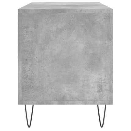vinylskab 100x38x48 cm konstrueret træ betongrå