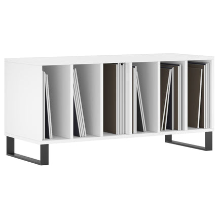 vinylskab 100x38x48 cm konstrueret træ hvid
