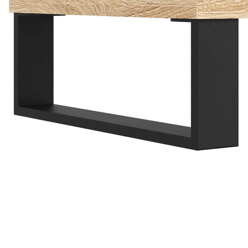 vinylskab 100x38x48 cm konstrueret træ sonoma-eg
